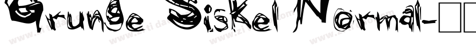 Grunge Siskel Normal字体转换